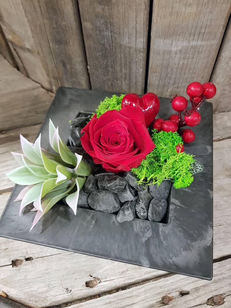 Composition pour Saint-Valentin | Fleuriste (88)